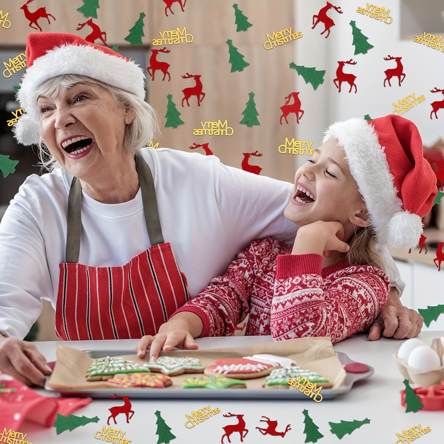 Custom Confetti Supplier - Merry Christmas Confetti Table Scatter - Image 5