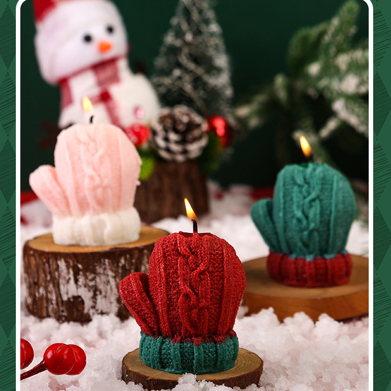 Wholesale Scented Candle Factory - Christmas Gloves Holiday Scented Candle
