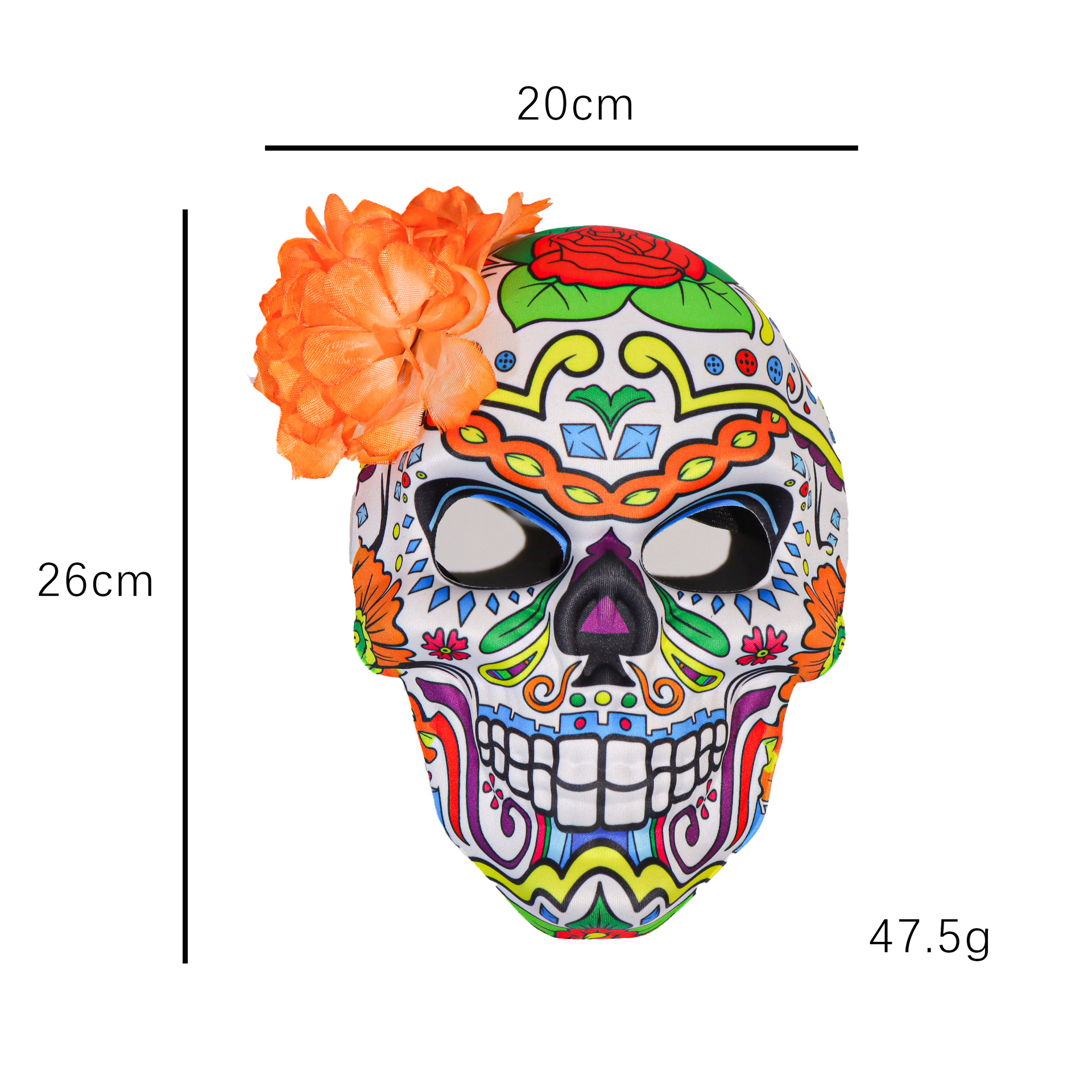 Sugar Skull Mask Manufacturer - Vibrant Day of the Dead Masquerade Mask - Image 8