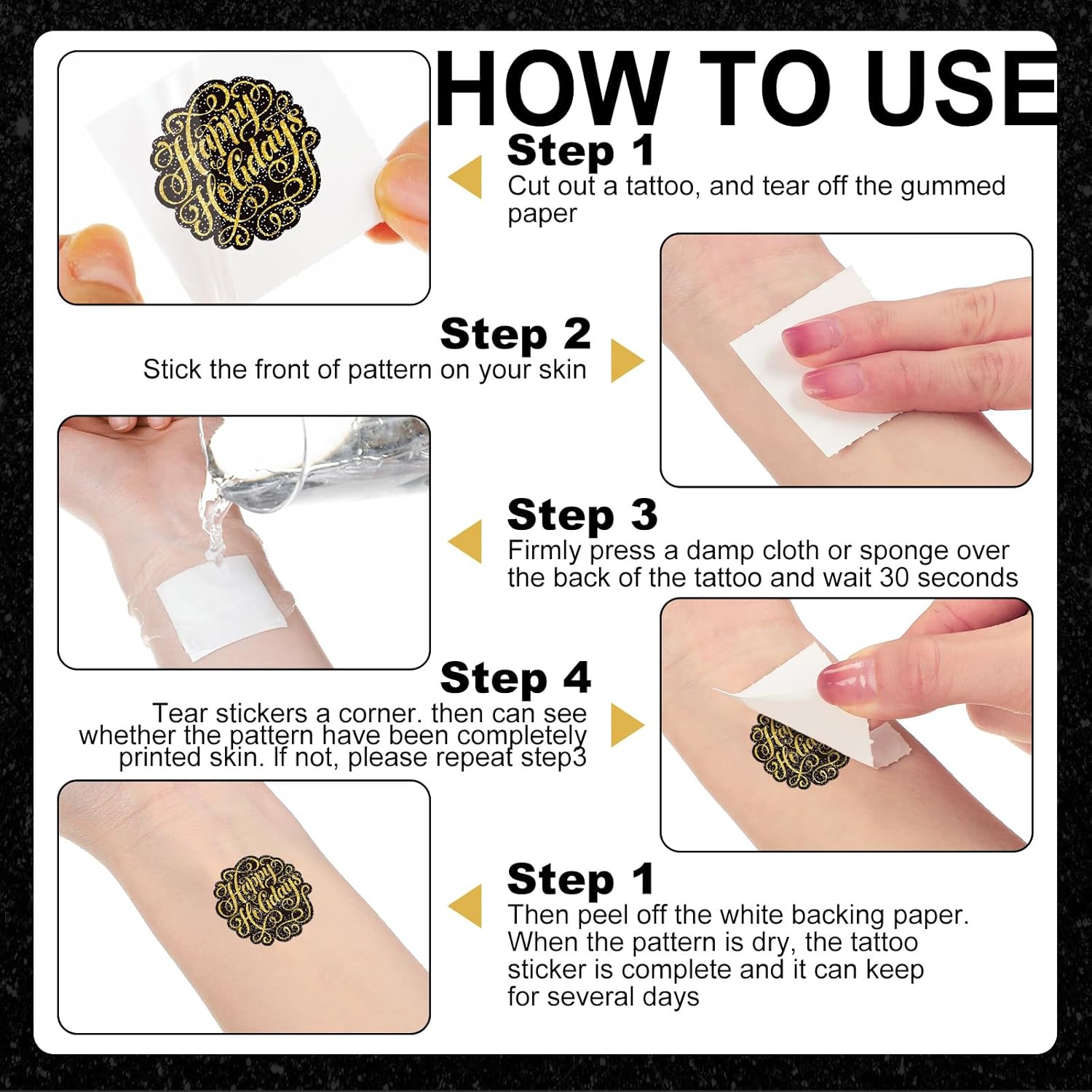 Holiday Temporary Tattoos