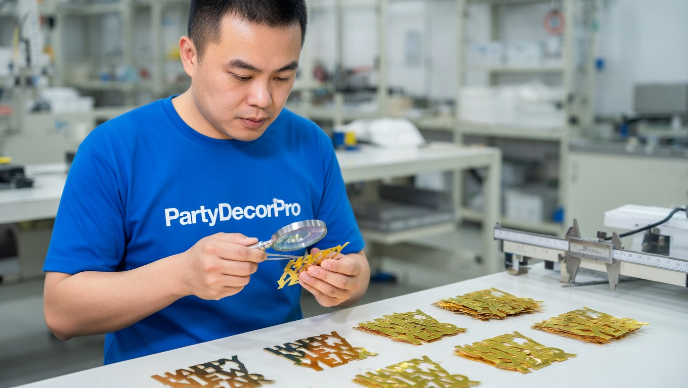 gold confetti Manufacturing Process