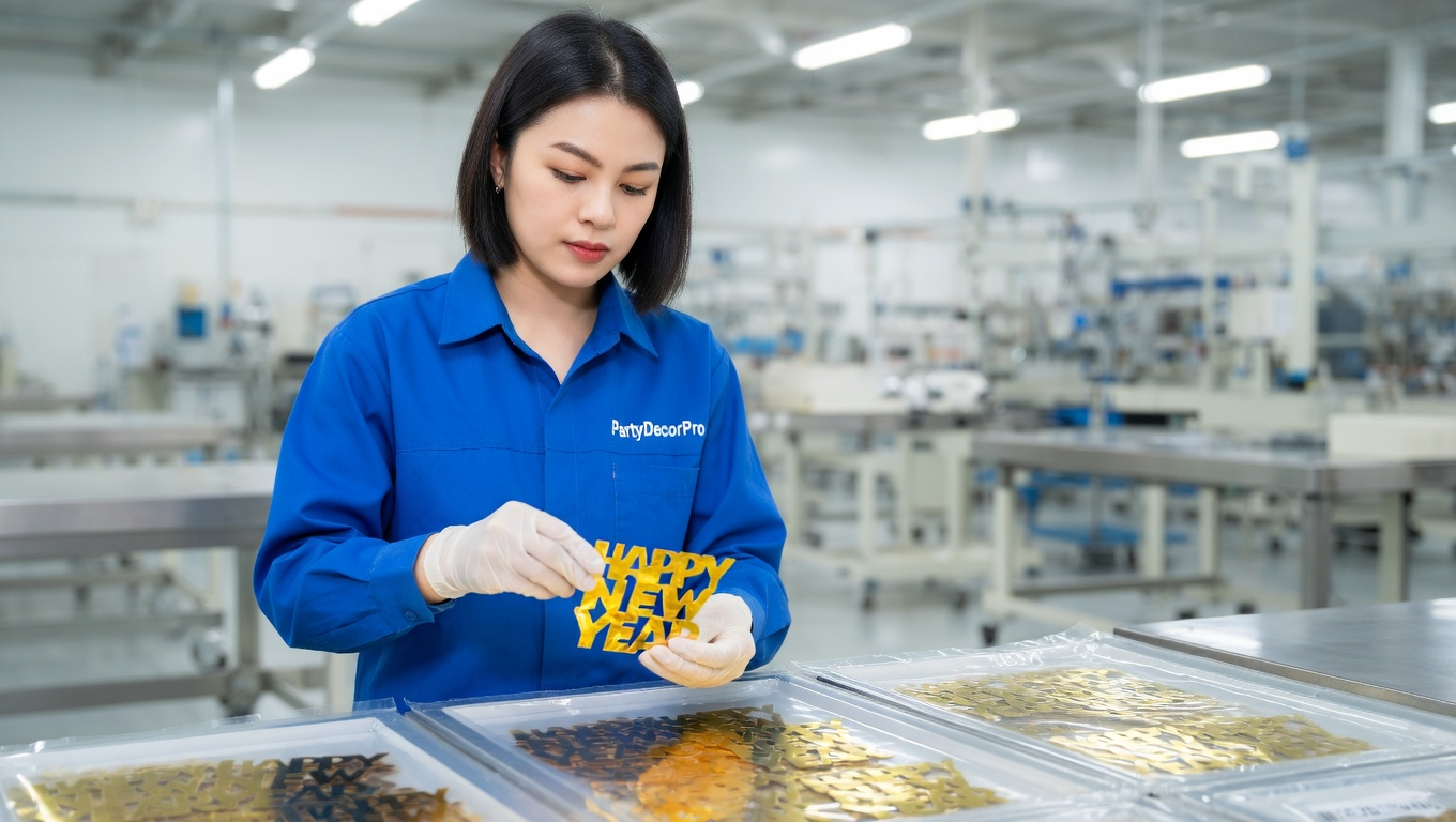 gold confetti Manufacturing Process