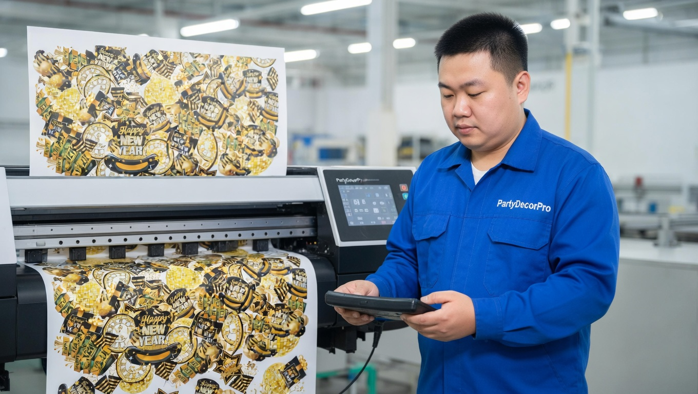 new year confetti Manufacturing Process