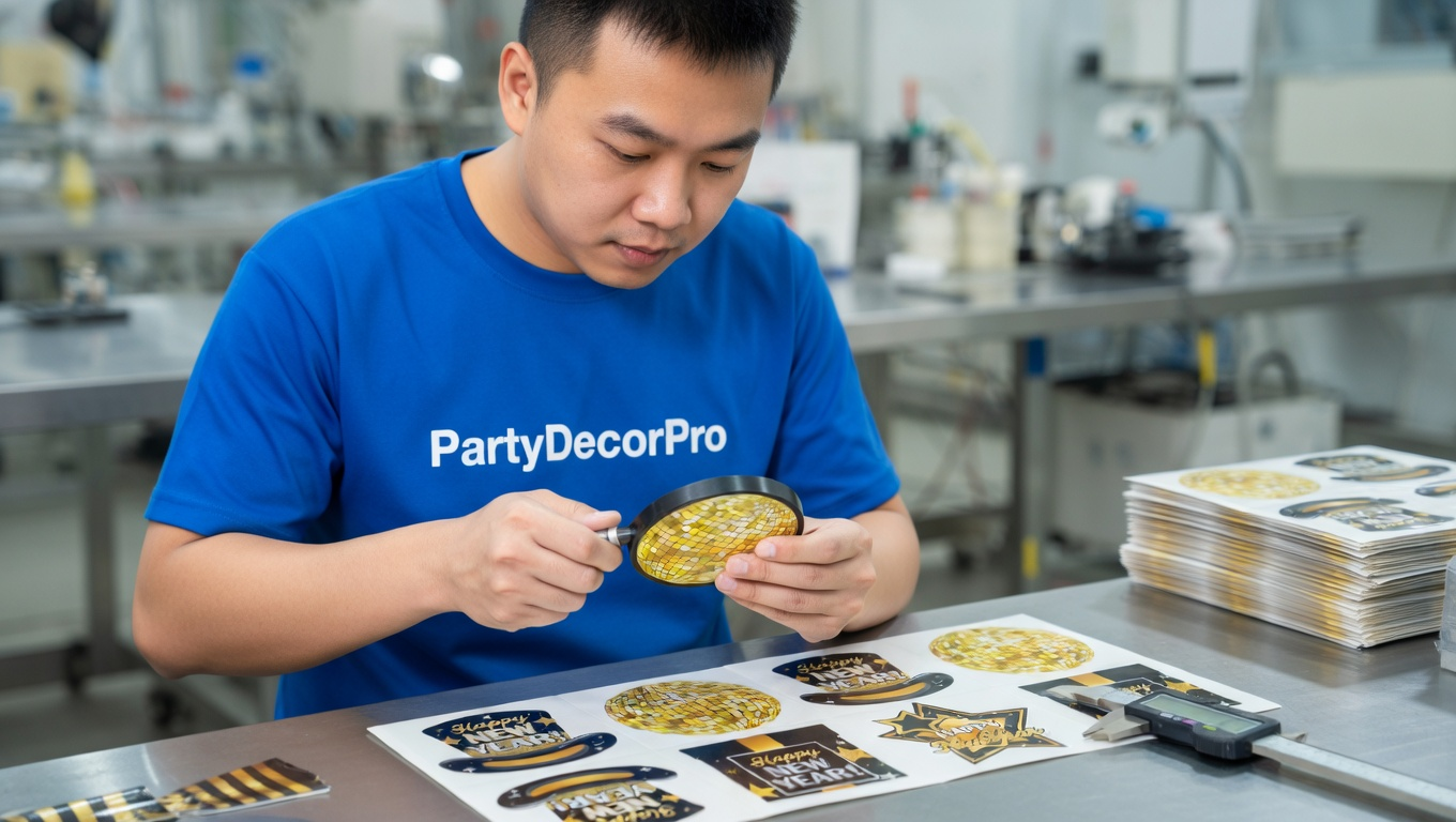 new year confetti Manufacturing Process