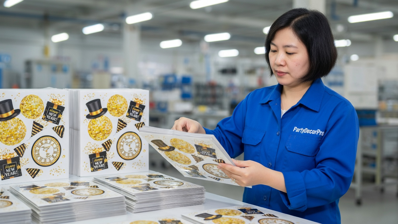 new year confetti Manufacturing Process