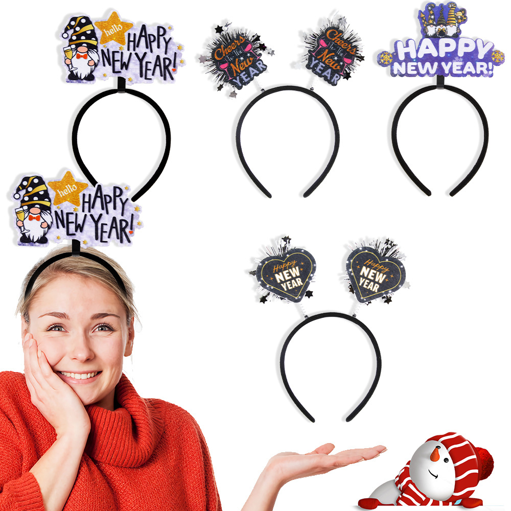 Headband Manufacturer - Happy New Year Headbands Festive Gear