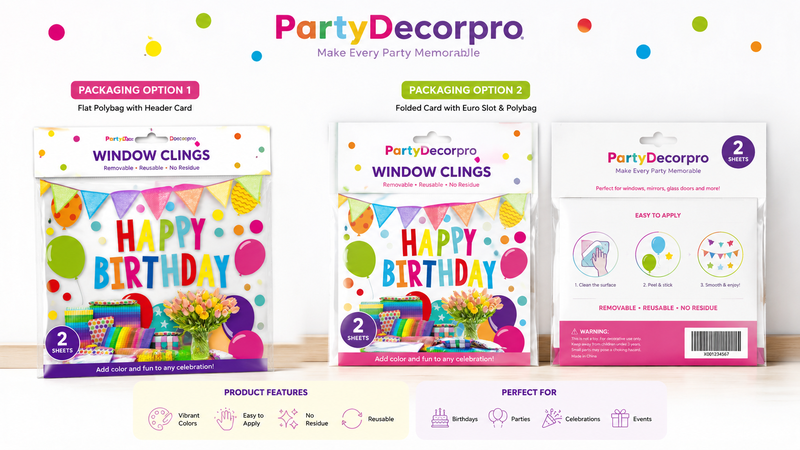 Custom Educational and Inspirational Window Cling Design Collection for Children and Classroom Decor