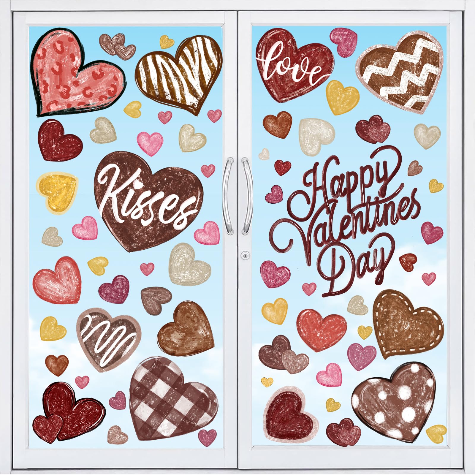 Valentines Day Window Clings