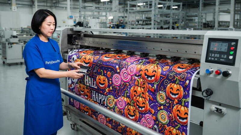 banner custom Manufacturing Process 