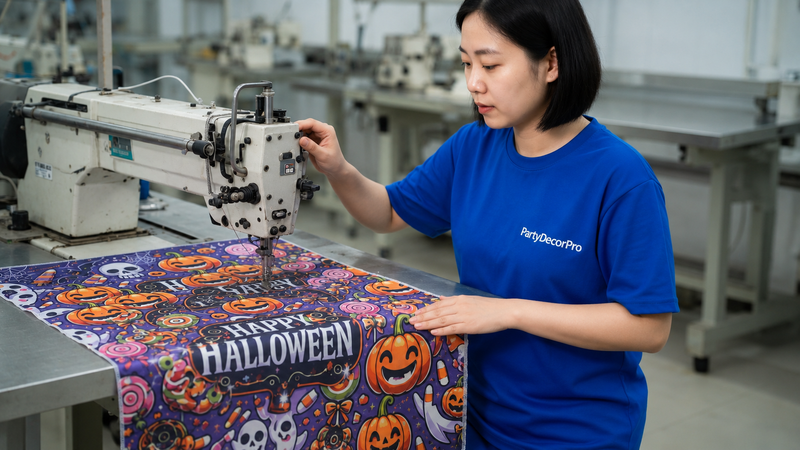 banner custom Manufacturing Process 