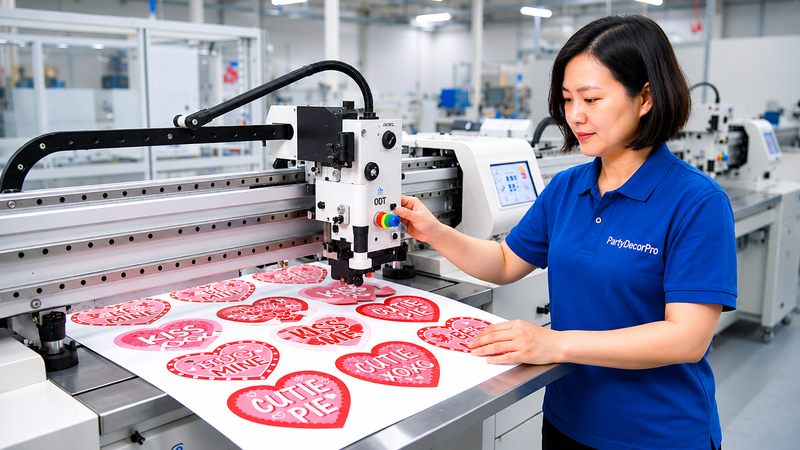 banner valentine s day Manufacturing Process 