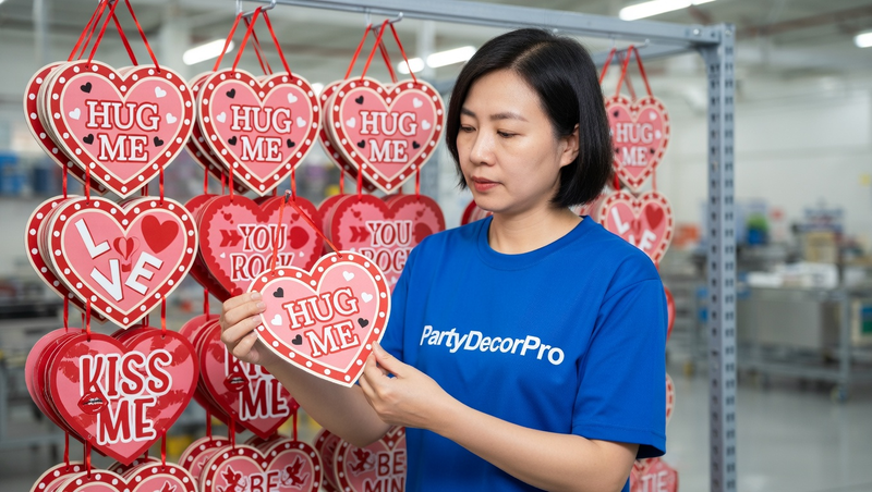 banner valentine s day Manufacturing Process 