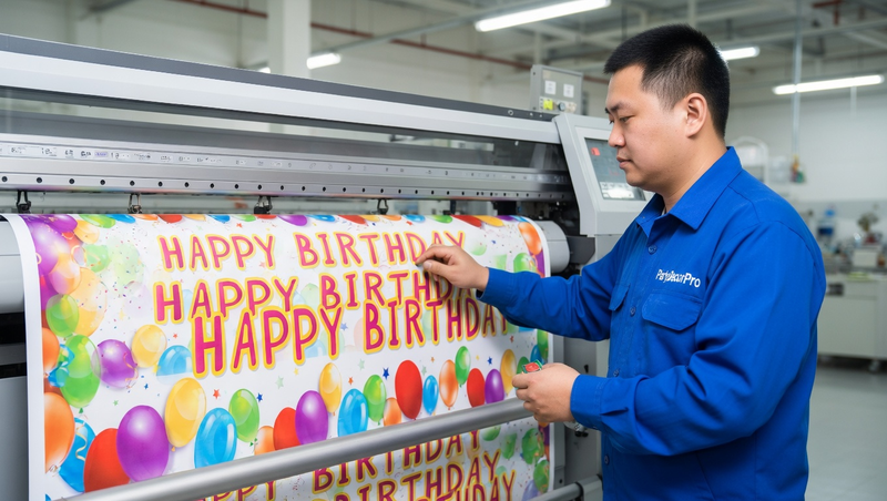 birthday banner birthday Manufacturing Process 