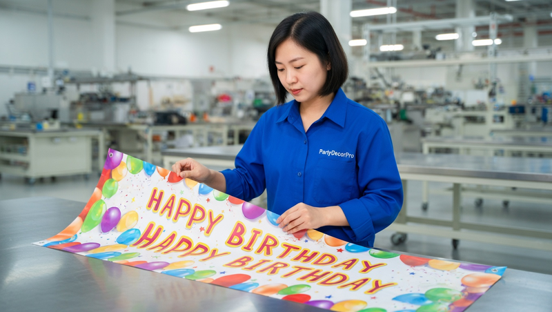 birthday banner birthday Manufacturing Process 