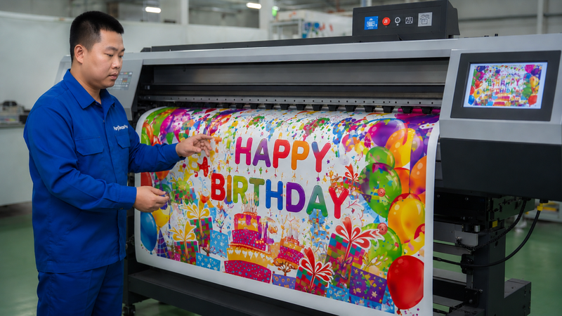 birthday banner custom Manufacturing Process 