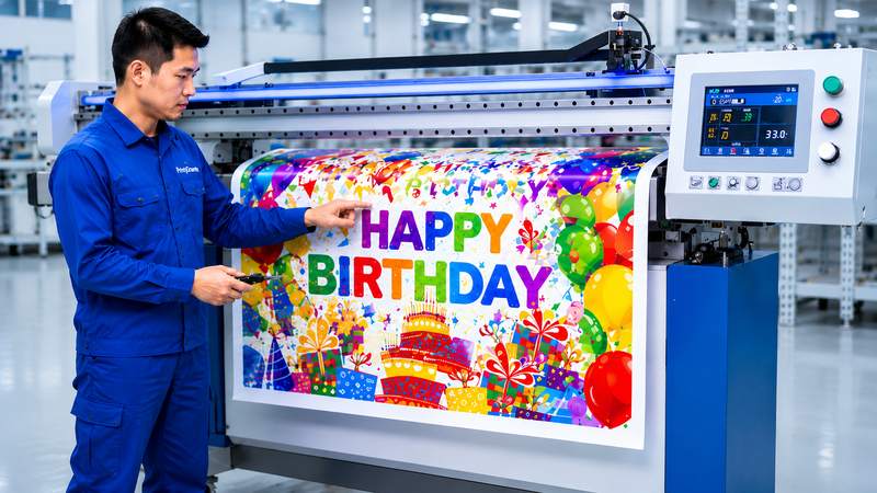 birthday banner custom Manufacturing Process 