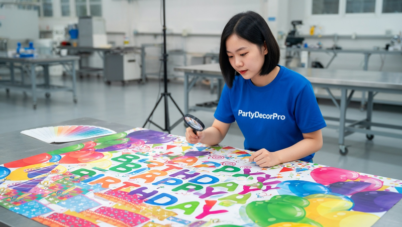 birthday banner custom Manufacturing Process 