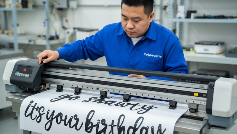 birthday banner happy birthday Manufacturing Process 
