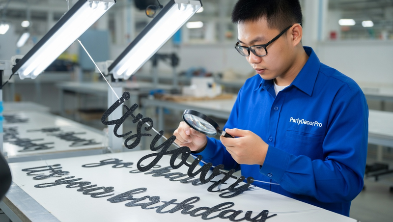 birthday banner happy birthday Manufacturing Process 
