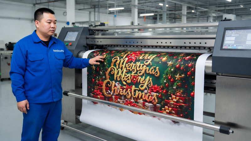 christmas background banner Manufacturing Process 