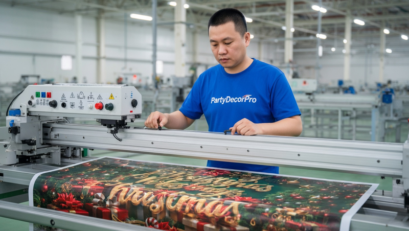 christmas background banner Manufacturing Process 