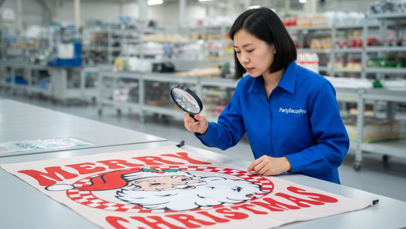 christmas banner Manufacturing Process 