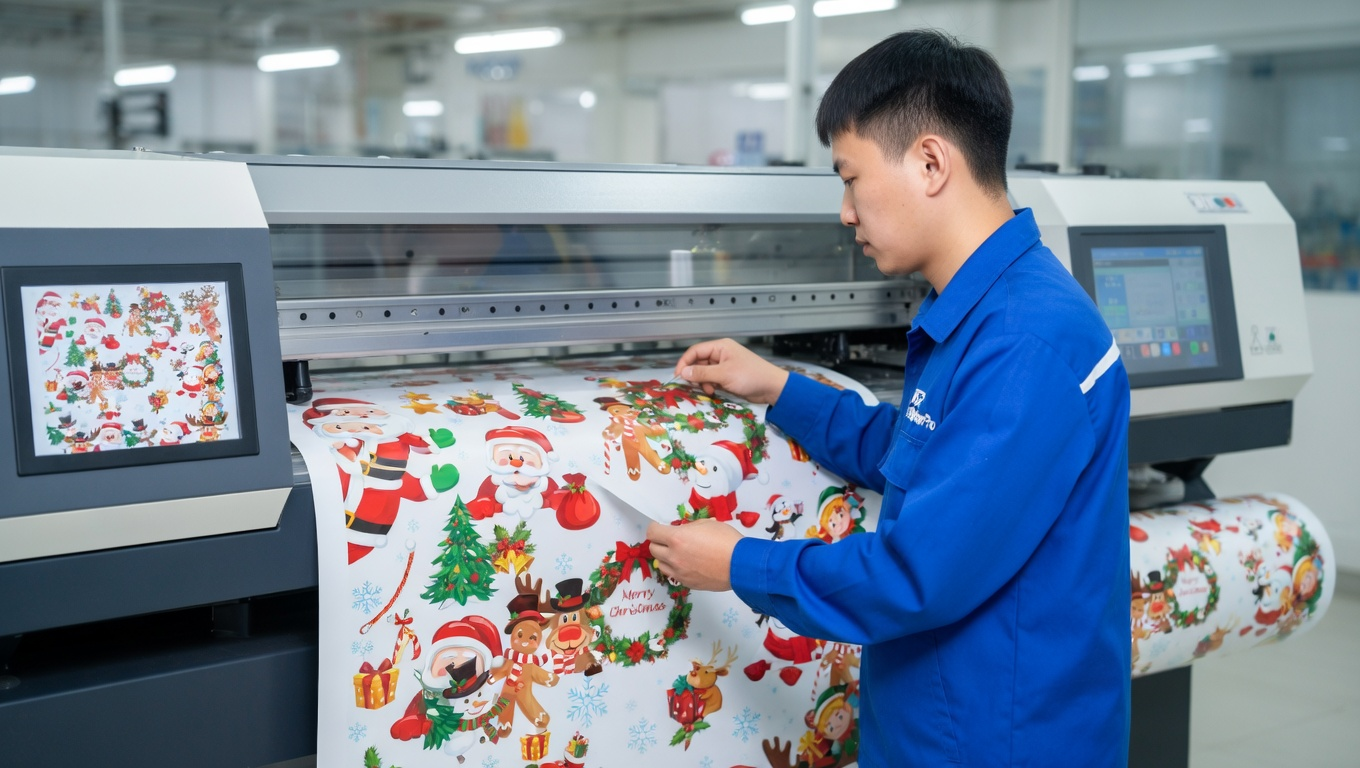 christmas window clings Manufacturing Process 