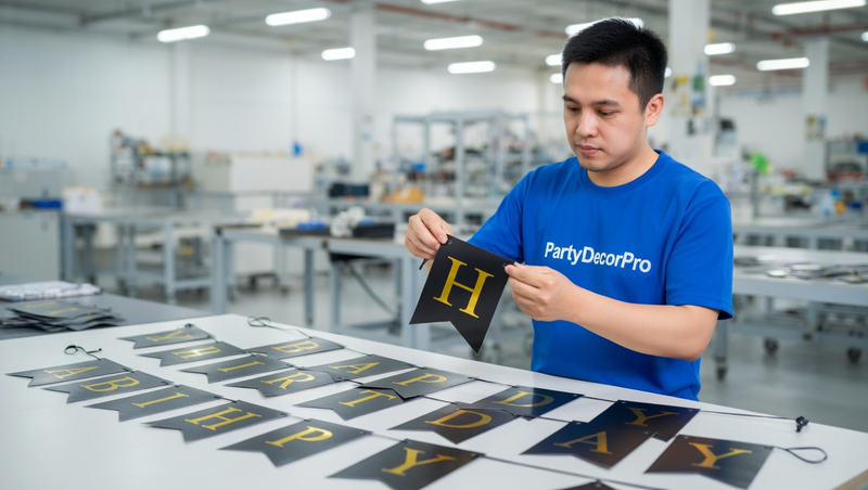 custom birthday banner Manufacturing Process 