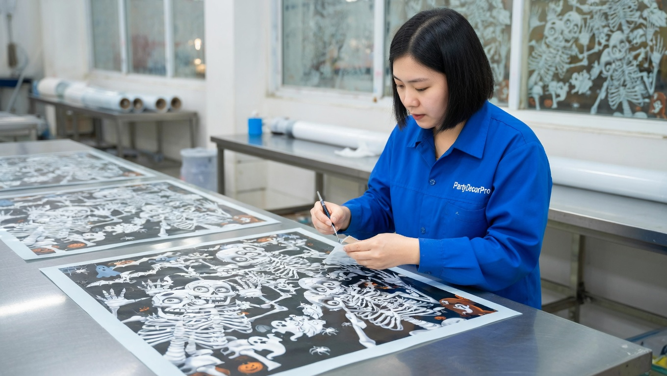halloween window clings Manufacturing Process