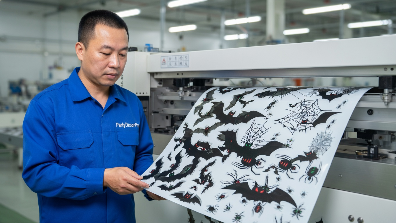 halloween window gel clings Manufacturing Process 