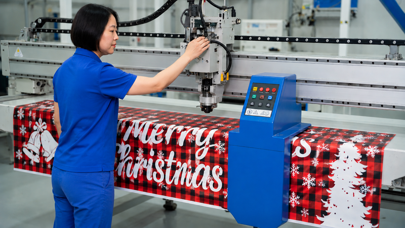 merry christmas banner Manufacturing Process 