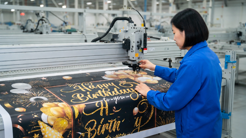 personalized happy birthday banner Manufacturing Process 