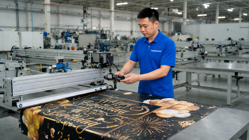 personalized happy birthday banner Manufacturing Process 