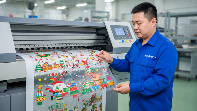 reusable christmas window clings Manufacturing Process 