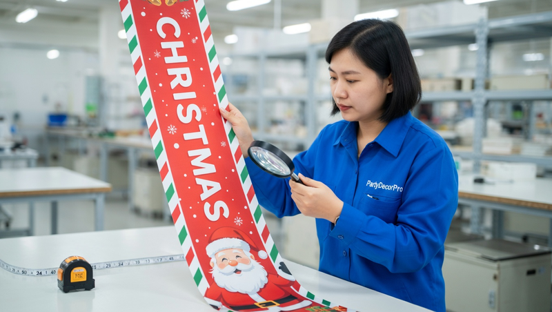 santa banner Manufacturing Process 