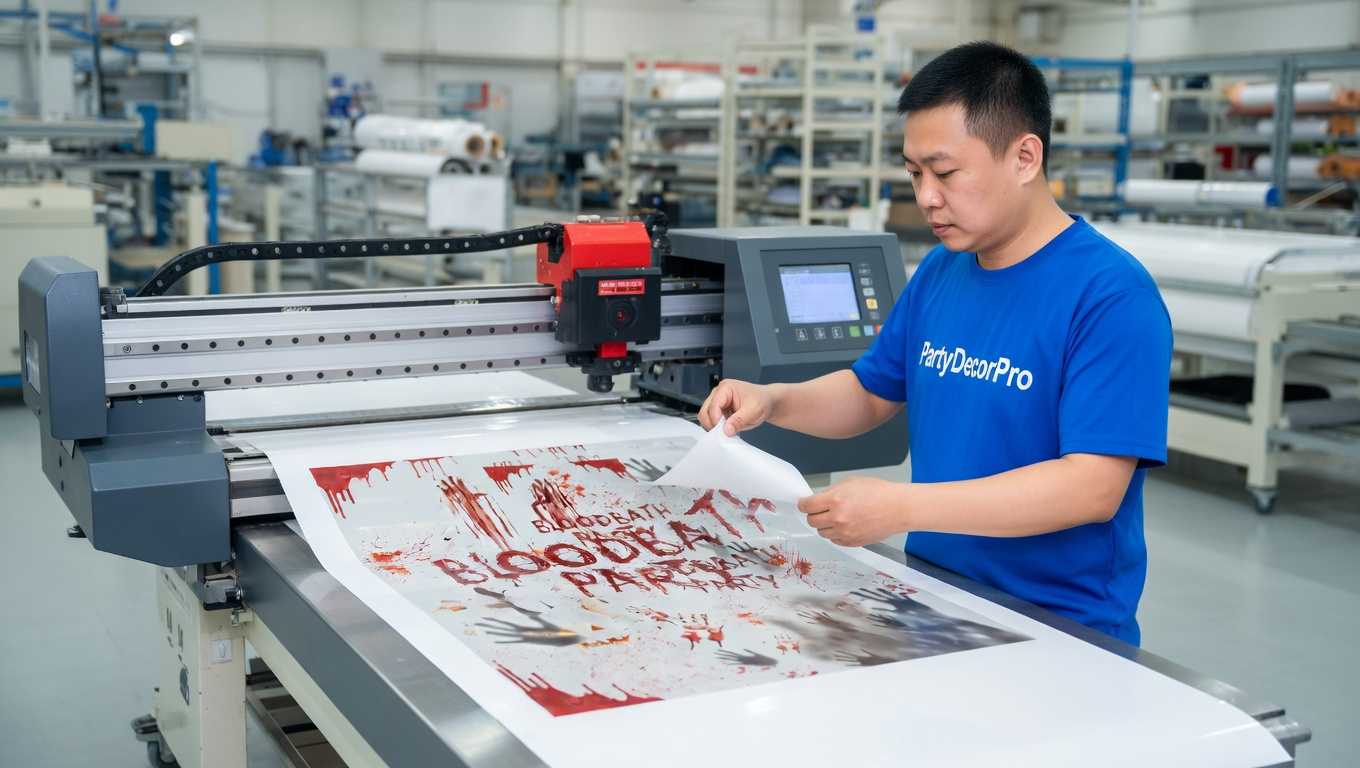 scary window clings Manufacturing Process 