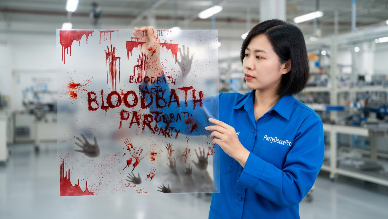 scary window clings Manufacturing Process 