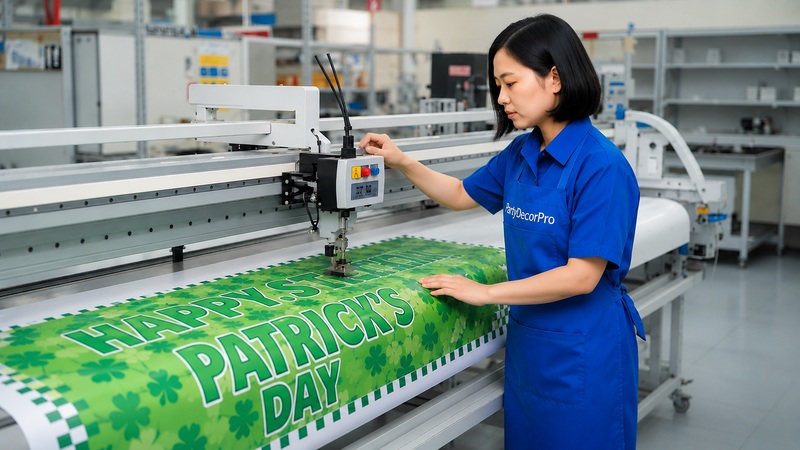 st patrick s day banner Manufacturing Process 