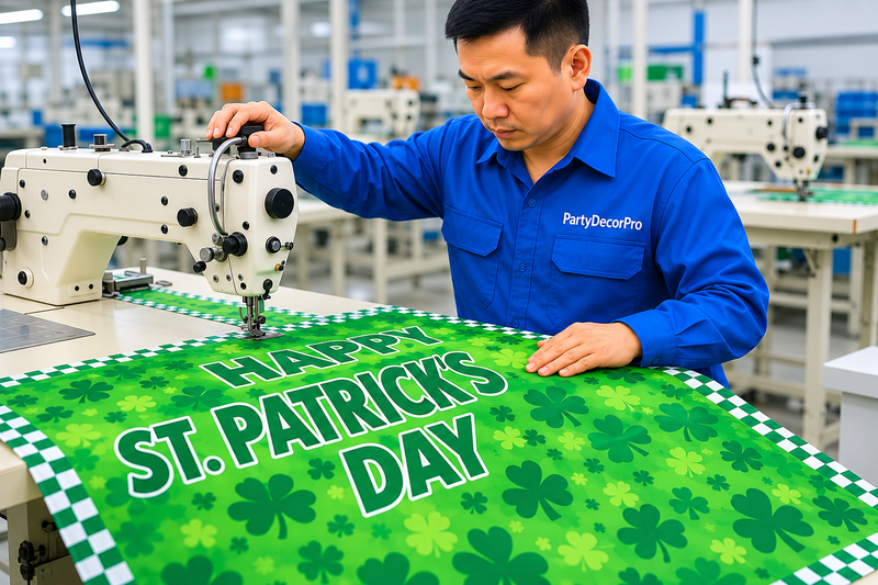 st patrick s day banner Manufacturing Process 