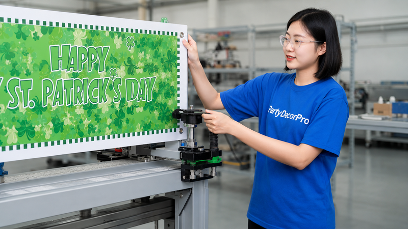 st patrick s day banner Manufacturing Process 