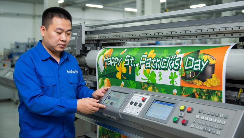 st patricks day banner Manufacturing Process 