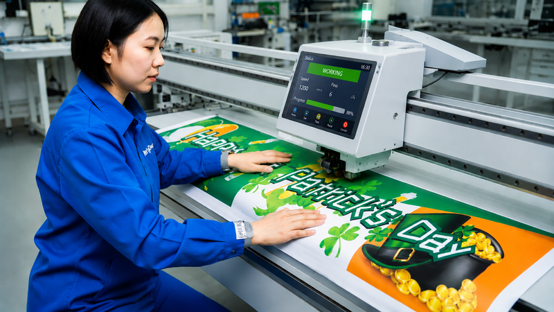 st patricks day banner Manufacturing Process 