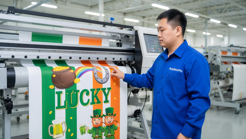 st patty s day banner Manufacturing Process 