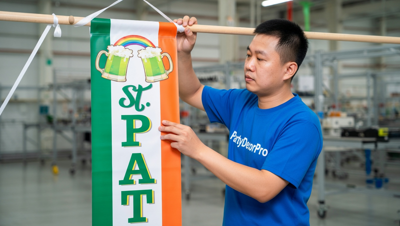 st patty s day banner Manufacturing Process 