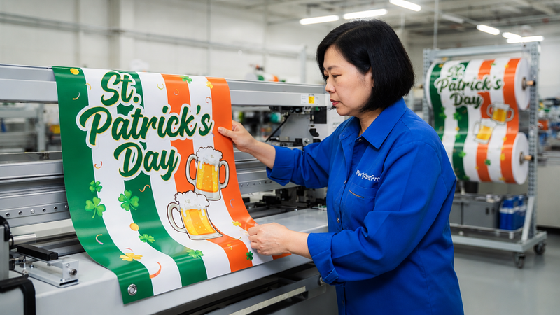 st patty s day banner Manufacturing Process 