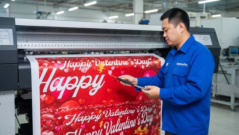 valentine banner Manufacturing Process 