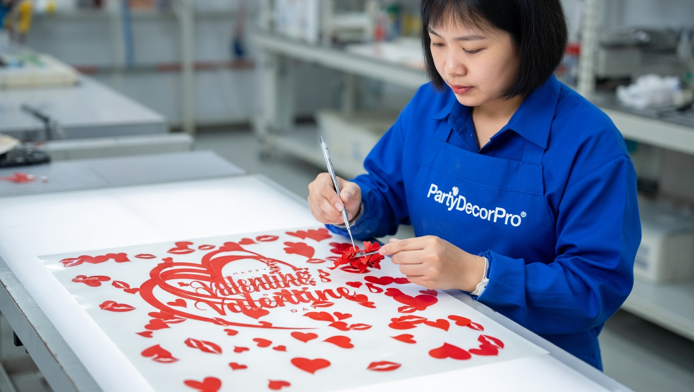 valentine window clings Manufacturing Process 