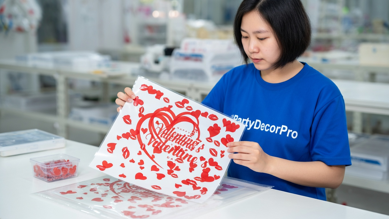 valentine window clings Manufacturing Process 