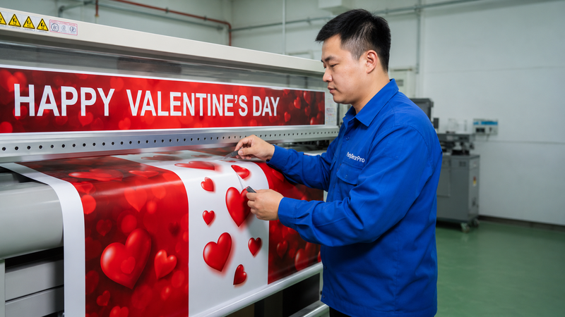 valentines day banner Manufacturing Process 