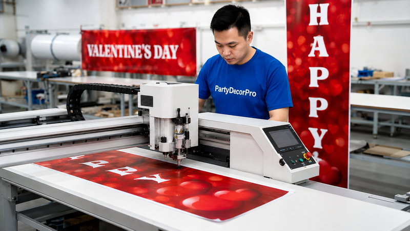 valentines day banner Manufacturing Process 